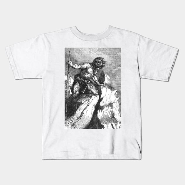 Caledonian-Pict, John Cassell 1857 Kids T-Shirt by immortalpeaches